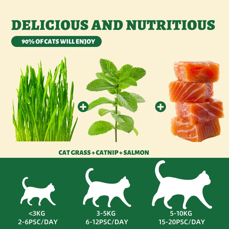 Natural Teeth Cleaning Cat Grass Treats™