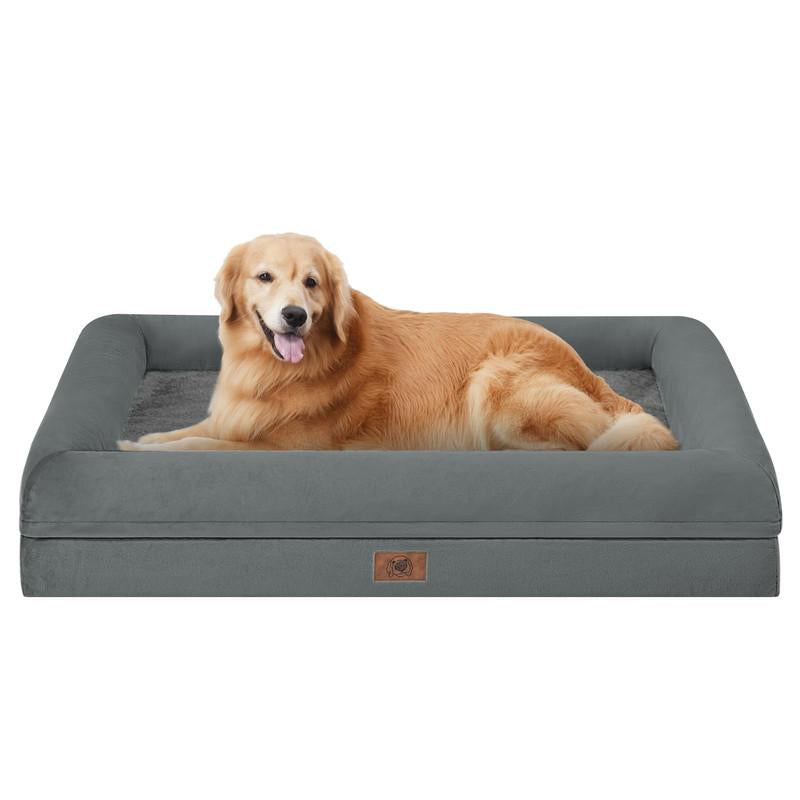 Orthopedic Waterproof Dog Bed with Removable Cover – For Large & XL Dogs